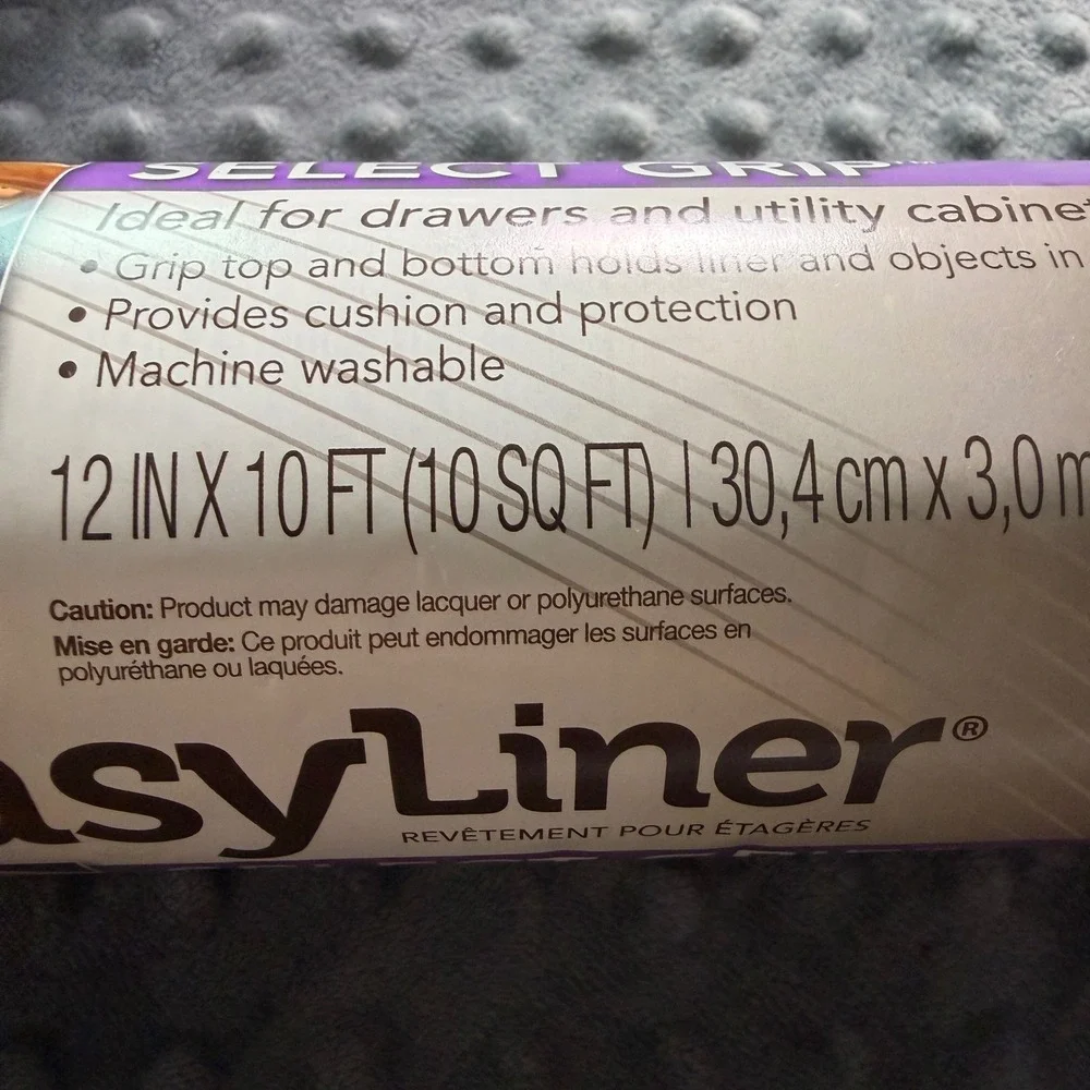 Duck Brand EasyLiner Select Grip Shelf Liner 12in x 10ft 3 Roll Bundle non-slip